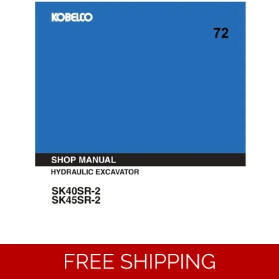 KOBELCO SK40SR-2 , SK45SR-2 EXCAVATOR WORKSHOP REPAIR MANUAL KOBELCO SK40SR-2 , SK45SR-2 EXCAVATOR WORKSHOP REPAIR MANUAL